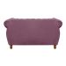 Sofá 2 Lugares Chesterfield Sofá Realeza Vintage - Veludo Roxo