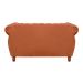 Sofá 2 Lugares Chesterfield Sofá Realeza Vintage - Veludo Terracota