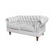 Sofá 2 Lugares Dom Pedro Chesterfield Capitonê Retrô - Couríssimo Branco