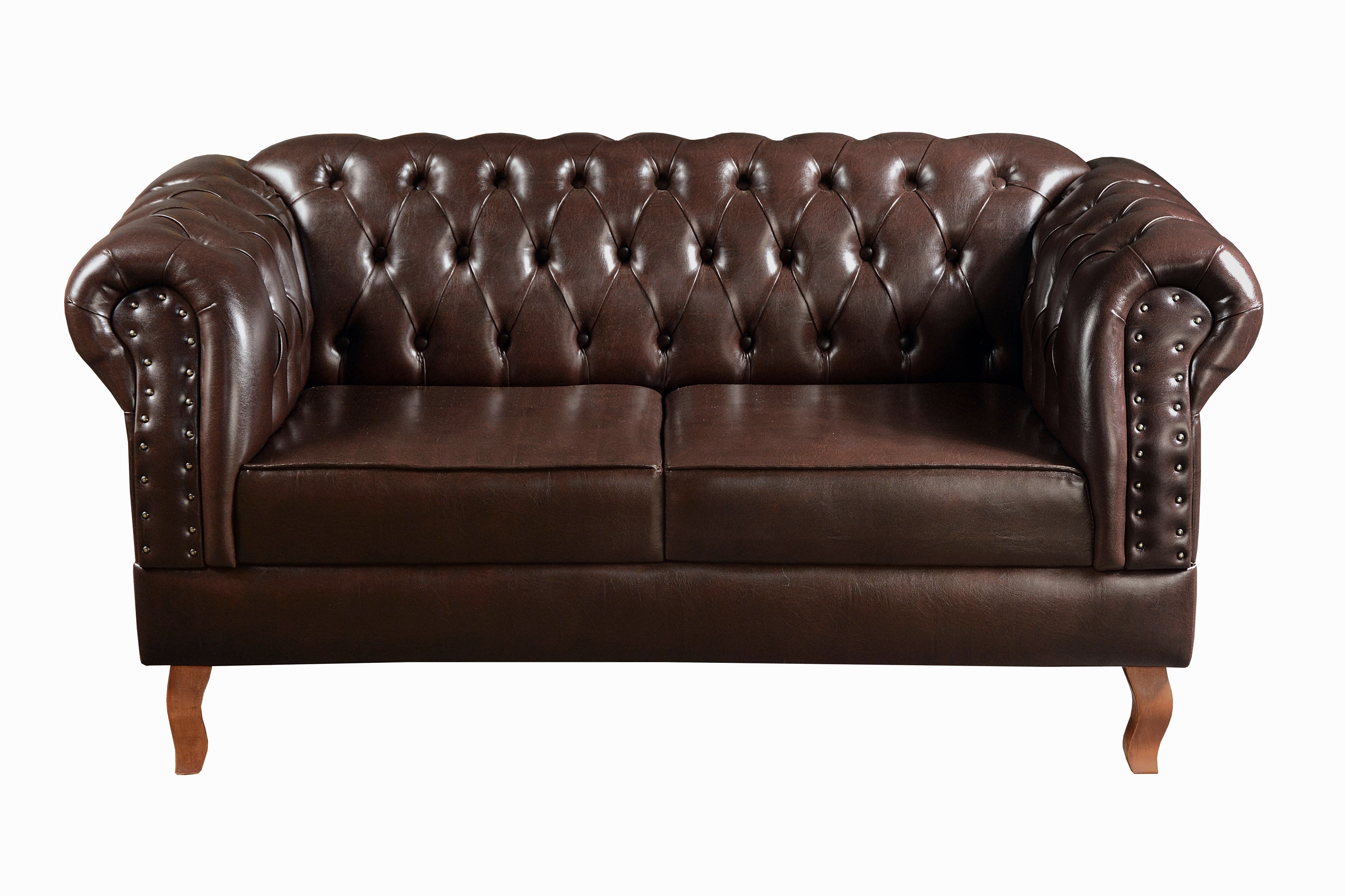 Sofá 2 Lugares Dom Pedro Chesterfield Capitonê Retrô - Couríssimo Café