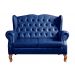 Sofá 2 lugares Imperador Chesterfield Sofá Vintage Capitonê - Couríssimo Azul