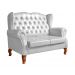 Sofá 2 lugares Imperador Chesterfield Sofá Vintage Capitonê - Couríssimo Branco 