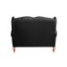 Sofá 2 lugares Imperador Chesterfield Sofá Vintage Capitonê - Couríssimo Preto