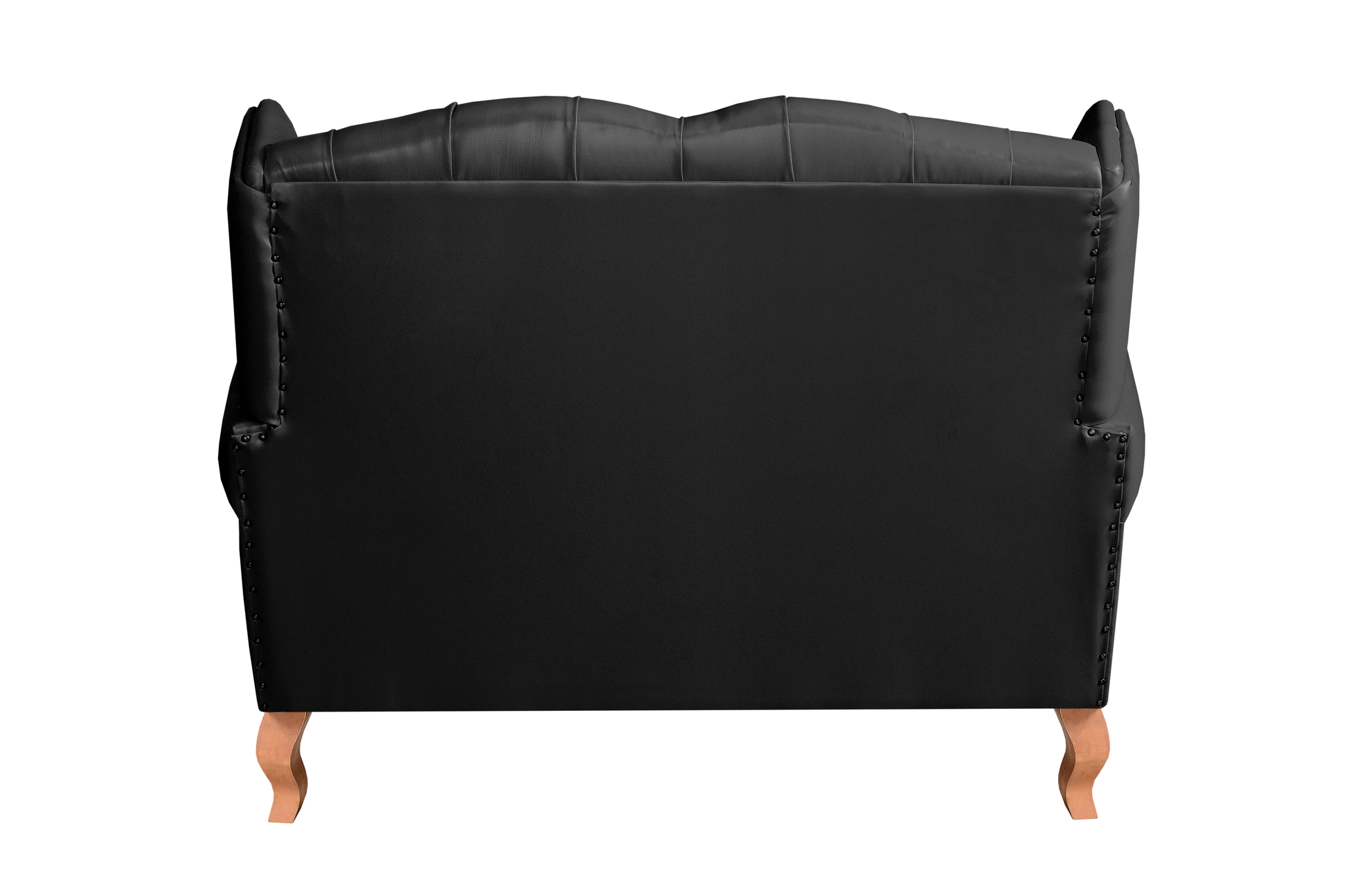 Sofá 2 lugares Imperador Chesterfield Sofá Vintage Capitonê - Couríssimo Preto