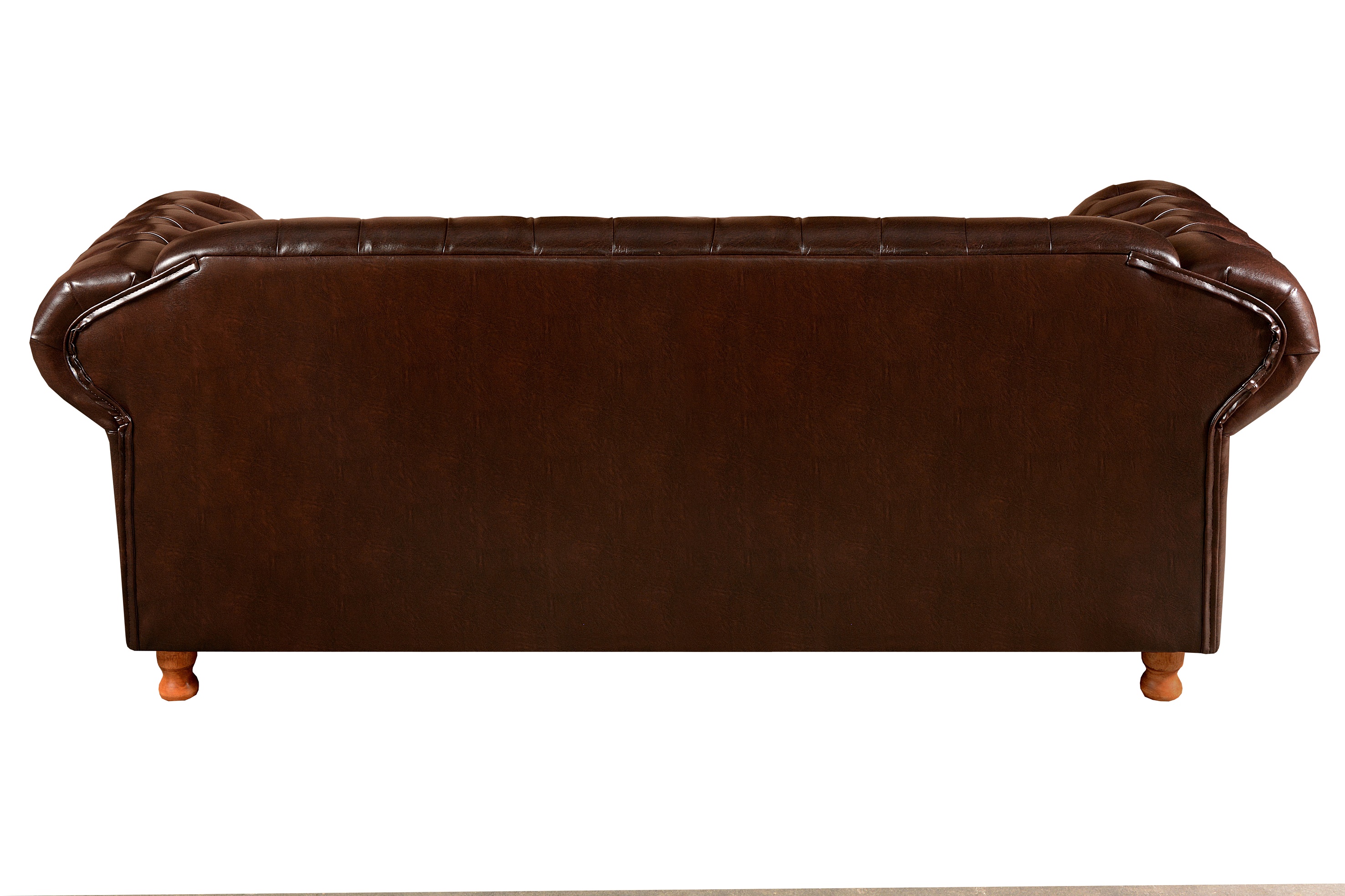 Sofá 3 Lugares Chesterfield Capitonê Luís Xv Confortável - Couríssimo Café
