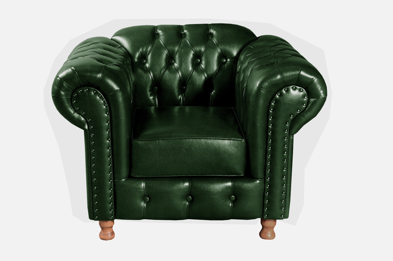 Sofá Bipartido 4 Lugares E 2 Poltronas Chesterfield Capitonê Luís Xv - Couríssimo Verde