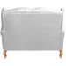 Sofá Chesterfield 2 Lugares Imperador Vintage Retrô Capitonê Couro Branco