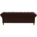 Sofá Chesterfield 3 Lugares Dom Pedro Vintage Retrô Capitonê Couro Marrom