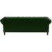 Sofá Chesterfield 3 Lugares Dom Pedro Vintage Retrô Capitonê Couro Verde