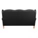 Sofá Chesterfield 3 Lugares Imperador Vintage Retrô Capitonê Couro Preto