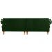 Sofá Chesterfield 4 Lugares Dom Pedro Vintage Retrô Capitonê Couro Verde