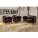 Sofá Chesterfield Capitonê 2 Lugares E 2 Poltronas Duquesa Para Sala Recepção - Couríssimo Café