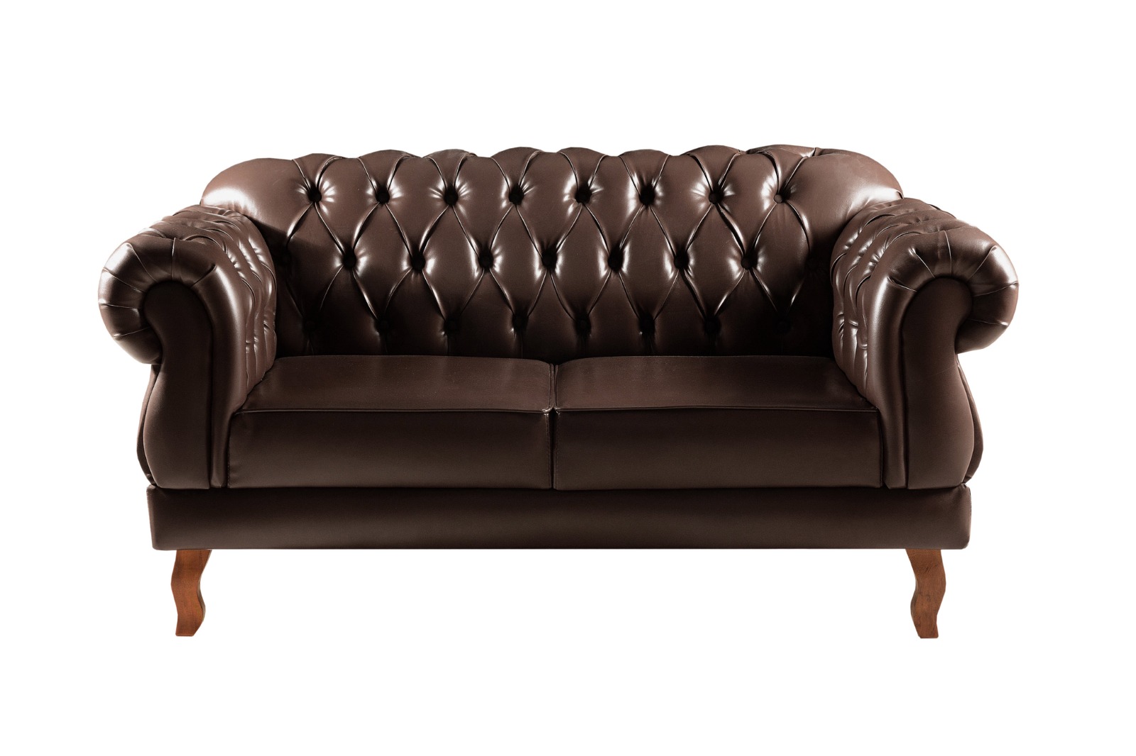 Sofá Chesterfield Capitonê 2 Lugares E 2 Poltronas Duquesa Para Sala Recepção - Couríssimo Café