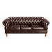 Sofá Chesterfield Capitonê 3 Lugares Duquesa Para Sala Recepção - Couríssimo Café