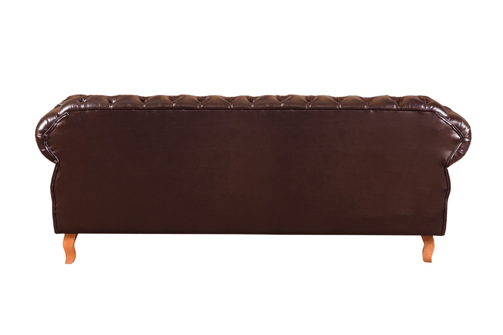 Sofá Chesterfield Capitonê 3 Lugares Duquesa Para Sala Recepção - Couríssimo Café