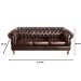 Sofá Chesterfield Capitonê 3 Lugares Duquesa Para Sala Recepção - Couríssimo Café