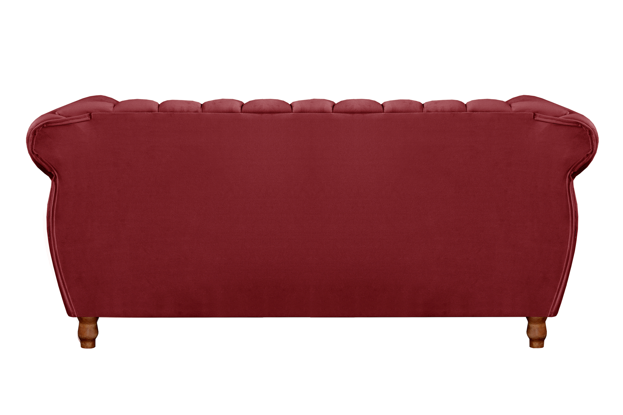 Sofá Chesterfield Realeza 3 Lugares Decoração Retrô - Suede Bordô