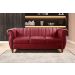 Sofá Chesterfield Realeza 3 Lugares Decoração Retrô - Suede Bordô