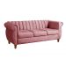 Sofá Chesterfield Realeza 3 Lugares Decoração Retrô - Suede Rosa