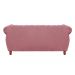 Sofá Chesterfield Realeza 3 Lugares Decoração Retrô - Suede Rosa