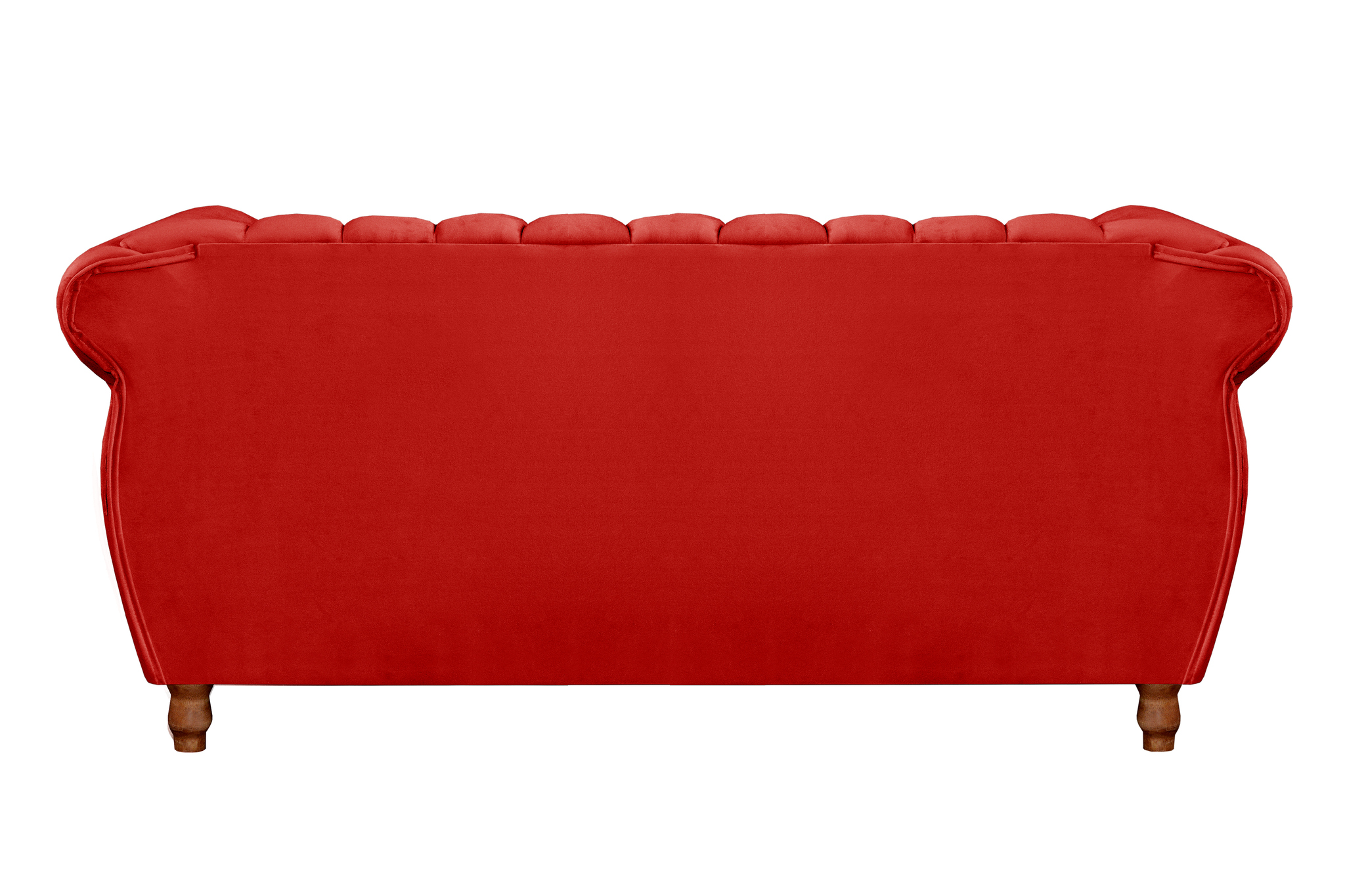 Sofá Chesterfield Realeza 3 Lugares Decoração Retrô - Suede Vermelho