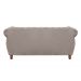 Sofá Chesterfield Realeza 3 Lugares Decoração Retrô - Veludo Capuccino