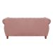 Sofá Chesterfield Realeza 3 Lugares Decoração Retrô - Veludo Rosê