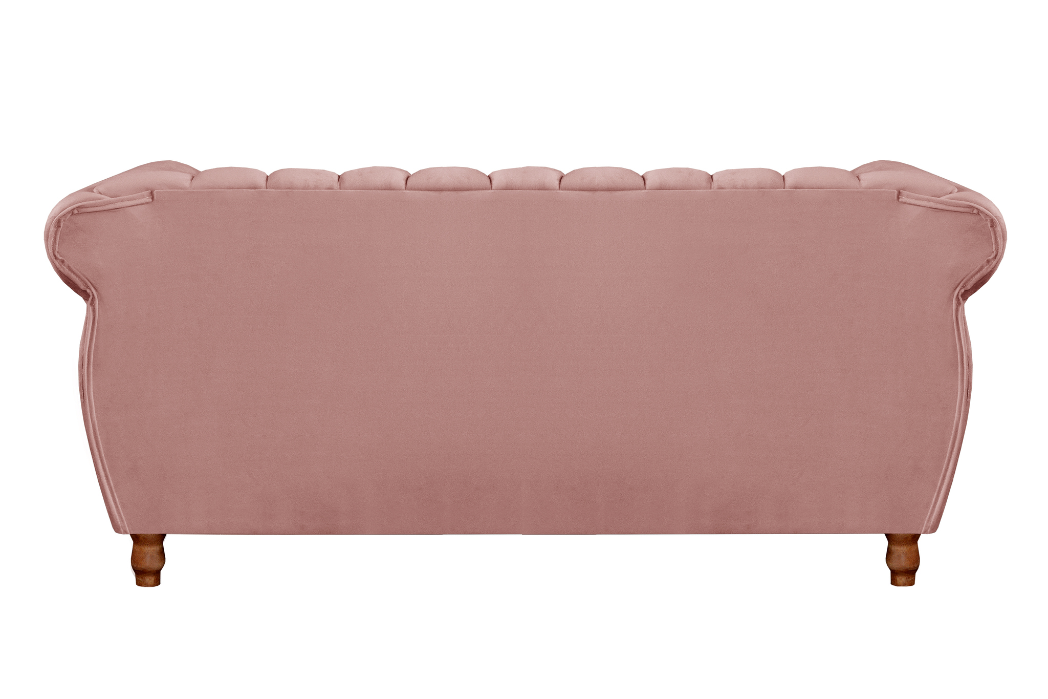 Sofá Chesterfield Realeza 3 Lugares Decoração Retrô - Veludo Rosê