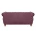 Sofá Chesterfield Realeza 3 Lugares Decoração Retrô - Veludo Roxo