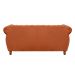 Sofá Chesterfield Realeza 3 Lugares Decoração Retrô - Veludo Terracota