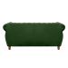 Sofá Chesterfield Realeza 3 Lugares Decoração Retrô - Veludo Verde