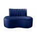 Sofá Doha Cor:Suede Azul Marinho 210