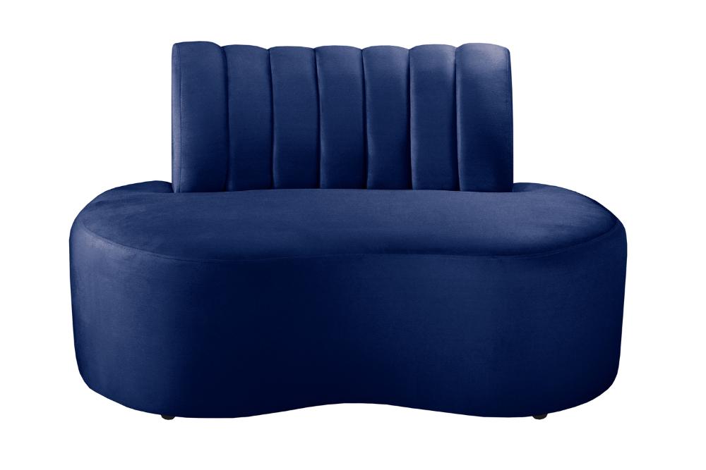 Sofá Doha Cor:Suede Azul Marinho 210