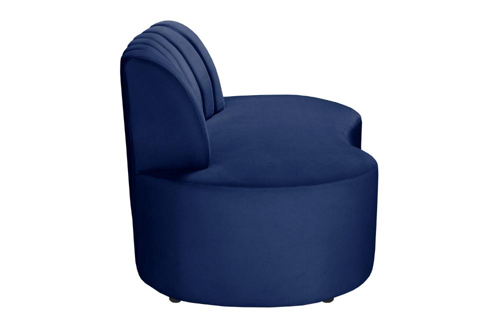 Sofá Doha Cor:Suede Azul Marinho 210
