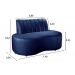 Sofá Doha Cor:Suede Azul Marinho 210