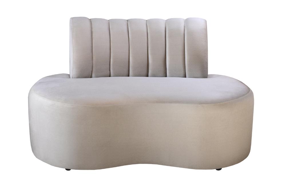 Sofá Doha Cor:Suede Bege Claro 080