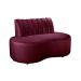 Sofá Doha Cor:Suede Bordô 110