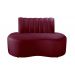 Sofá Doha Cor:Suede Bordô 110