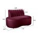 Sofá Doha Cor:Suede Bordô 110