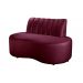 Sofá Doha Cor:Suede Bordô 110