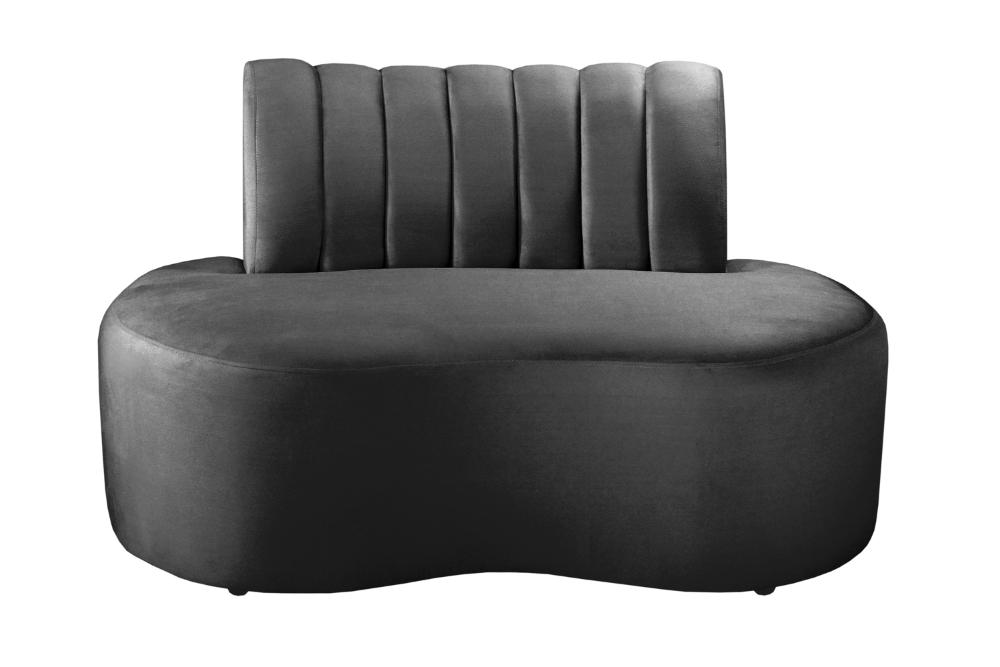 Sofá Doha Cor:Suede Cinza Grafite 220