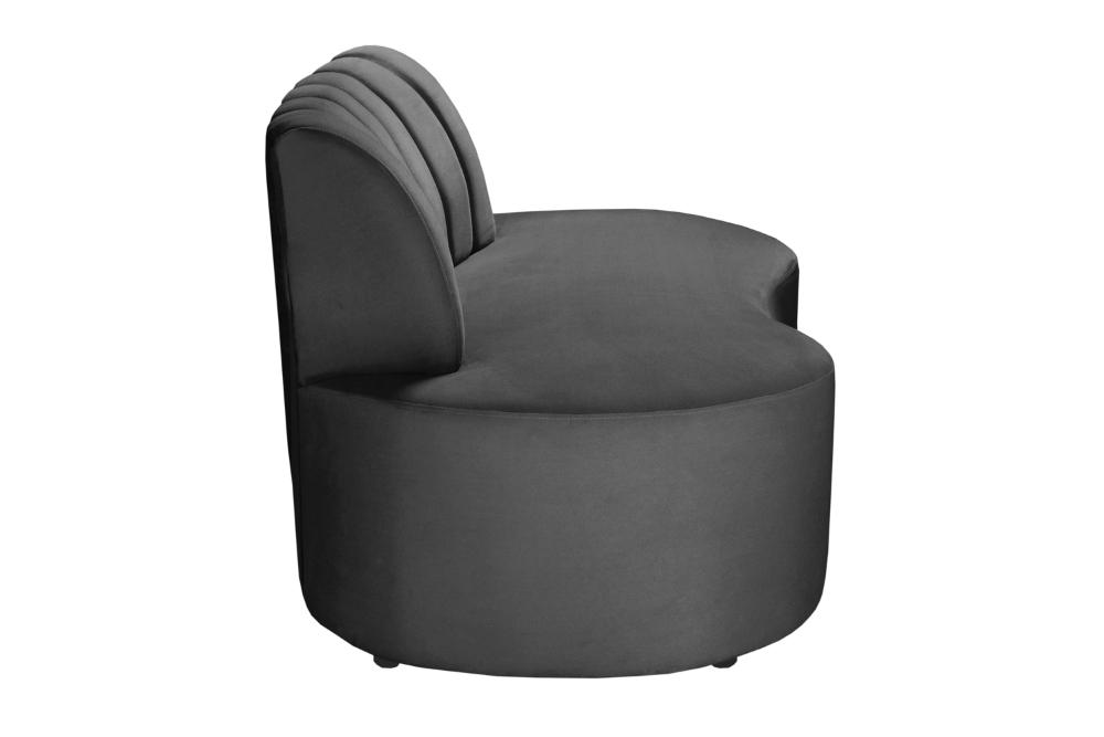 Sofá Doha Cor:Suede Cinza Grafite 220