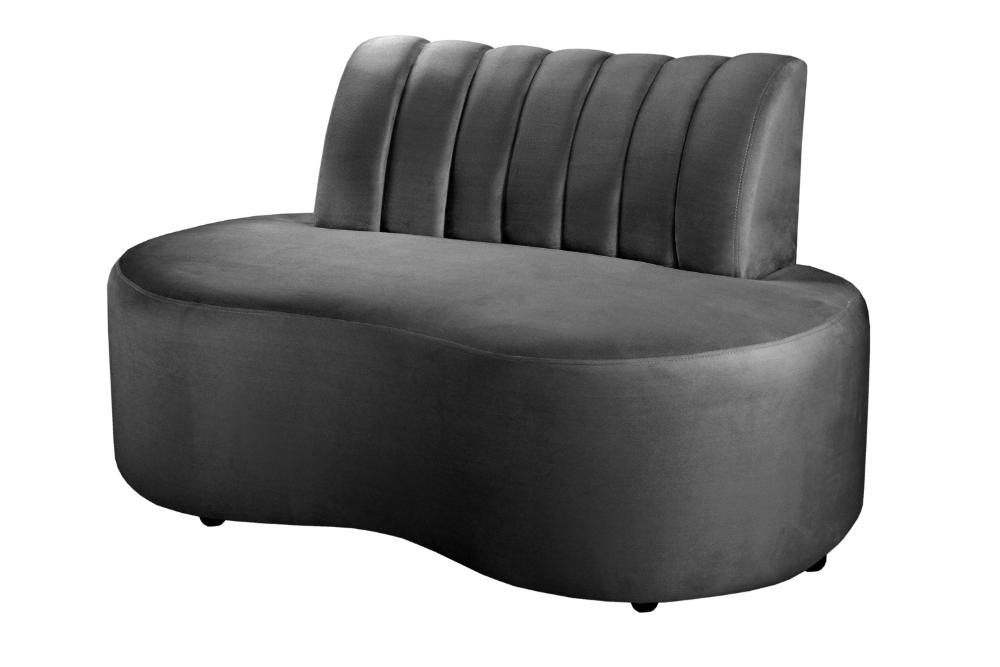 Sofá Doha Cor:Suede Cinza Grafite 220