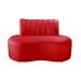 Sofá Doha Cor:Suede Vermelho 100