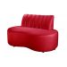Sofá Doha Cor:Suede Vermelho 100