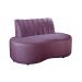 Sofá Doha Cor:Veludo Roxo 380