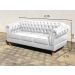 Sofá Dom Pedro Chesterfield 3 Lugares Vintage Clássico Retrô - Couríssimo Branco
