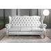 Sofá Imperador 3 Lugares Chesterfield Decoração Retrô Vintage - Courissimo Branco