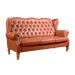 Sofá Imperador 3 Lugares Chesterfield Decoração Retrô Vintage - Courissimo Caramelo