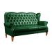 Sofá Imperador 3 Lugares Chesterfield Decoração Retrô Vintage - Courissimo Verde